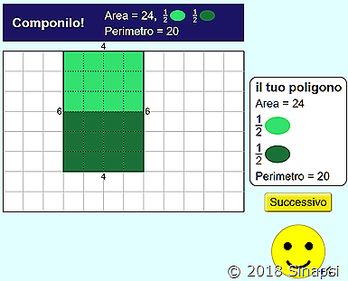 Gioca ed apprendi la differenza tra area e perimetro