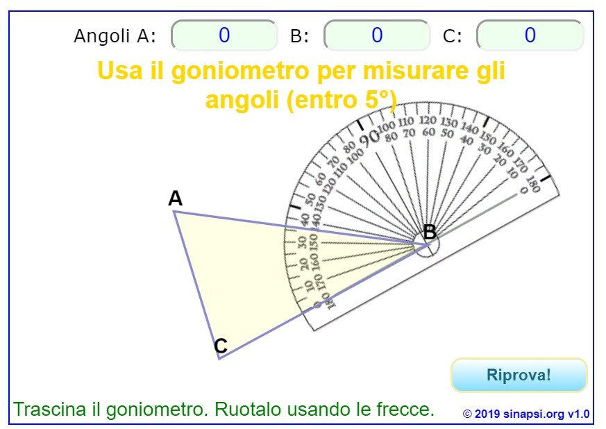 Come misurare un angolo con il goniometro - Scriba