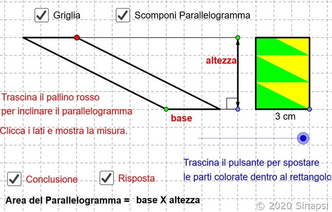 Area del parallelogramma