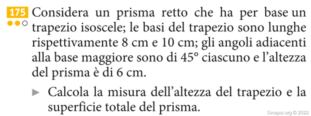 Prisma retto problema risolto N°175